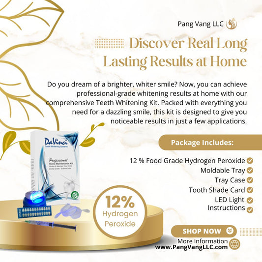 12% Premium Food Grade Hydrogen Peroxide Teeth Whitening Kit